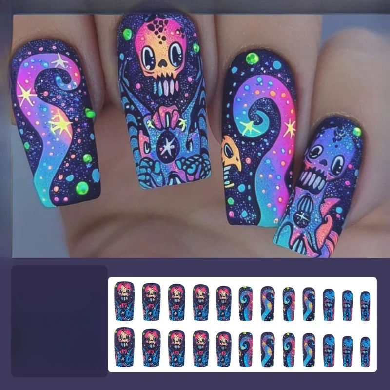 

European and American fantasy fake nail patch wearable festival