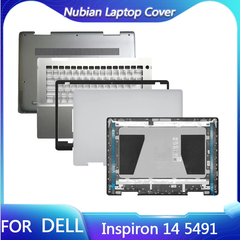 

New For Dell Inspiron 14 5491 LCD Back Cover Bezel Palmrest Bottom Case Laptop Housing Cover