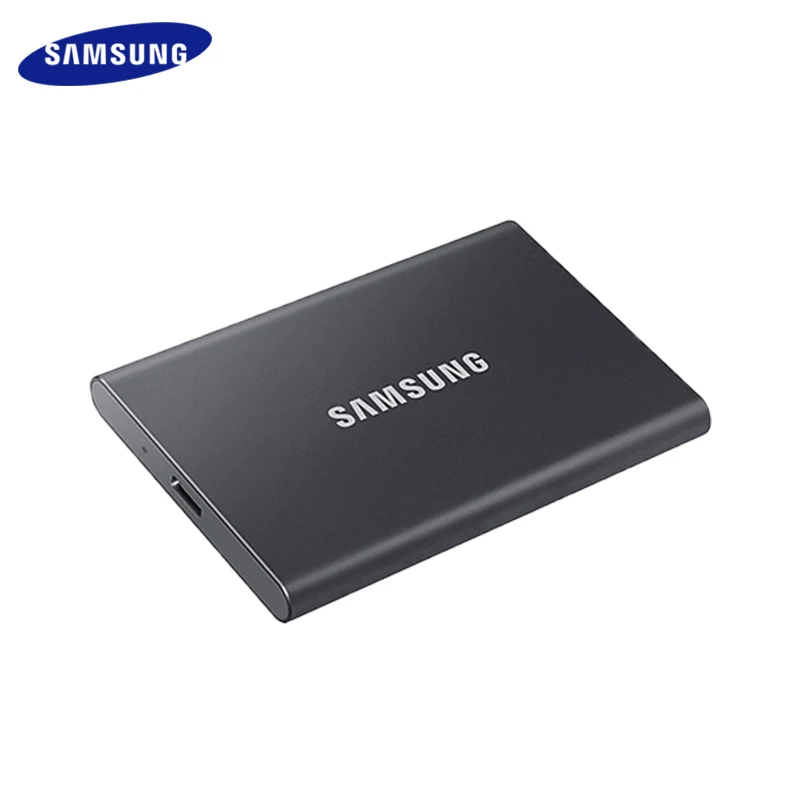 SAMSUNG T7 1TB TYPE-C USB 3.2 GEN2 SSD NVMe High Speed 1050 MB/S przenośny dysk półprzewodnikowy AES zaszyfrowany PSSD do laptopa stacjonarnego