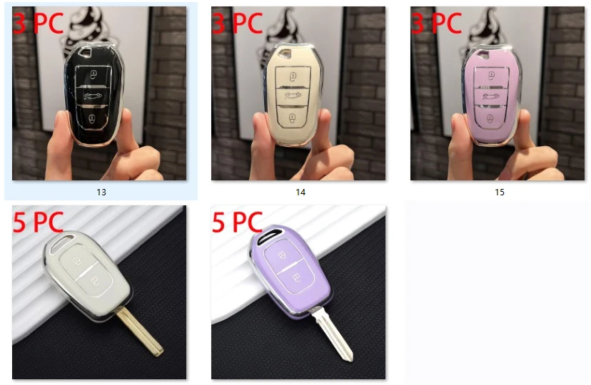 Mixed car key case 19 pcs