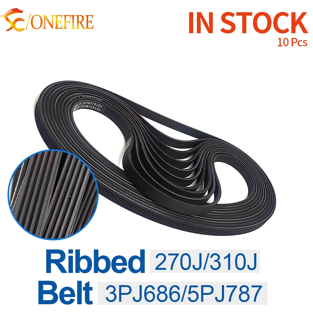 

10Pcs/Lot 3PJ686 5PJ787 Rubber Drive Belt Replacement Belt PJ 270J 310J Sports Bike Treadmill Exercise Bike Spinning Belt