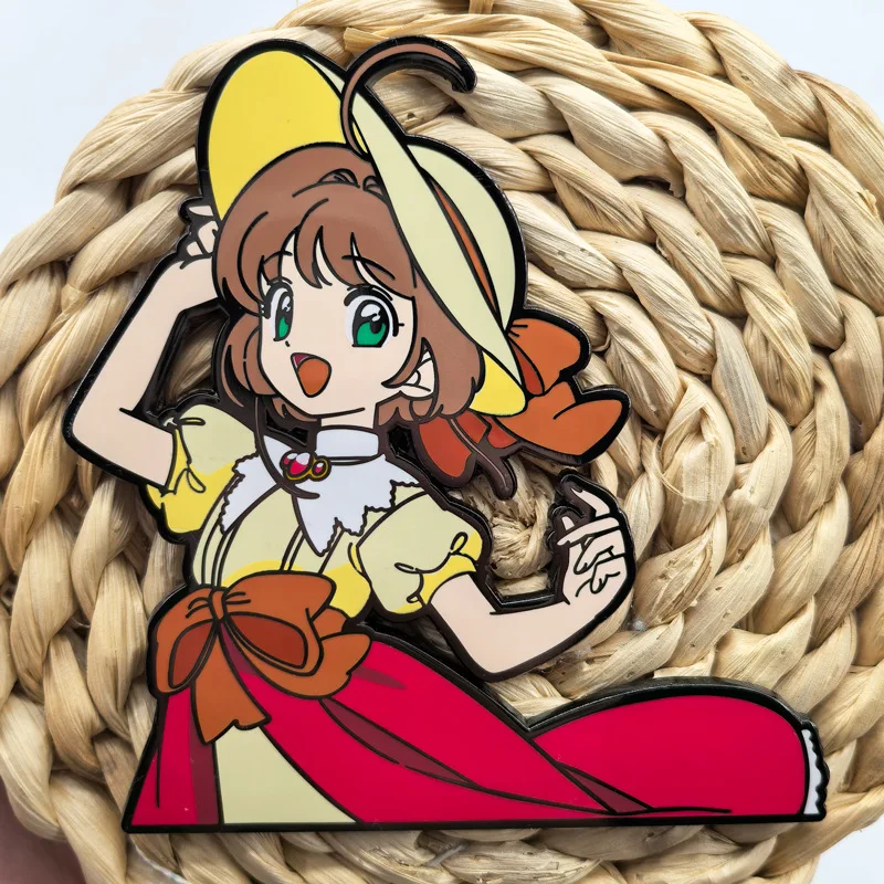 Card Captor SAKURA Metal Badge KINOMOTO SAKURA And Tomoyo Brooch Animation Anime Pins