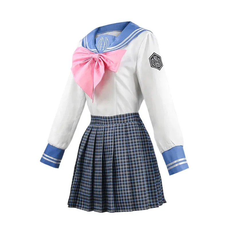 

aaa12 3Danganronpa Maizono Sayaka Cosplay Costume School Girl Uniform Women Skirt Set Halloween Party Carnival Clothing Dress