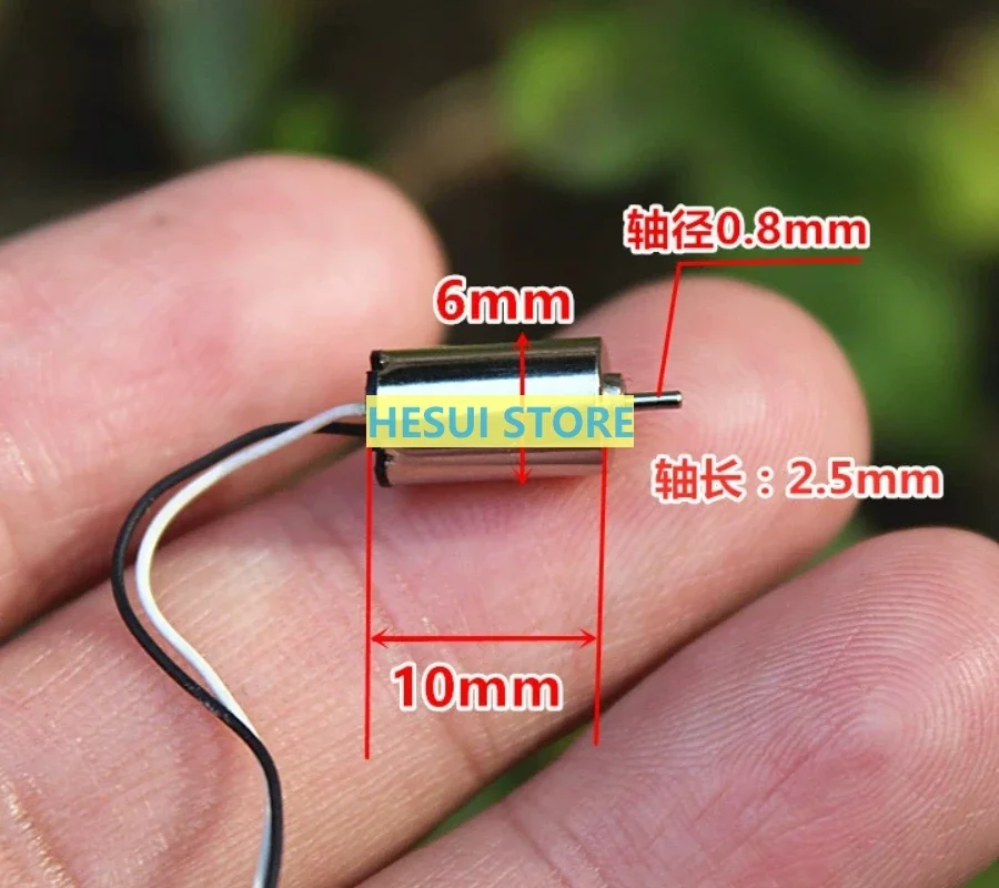 1/5/10PCS 610 Hollow cup DC motor NdFeb strong magnetic high speed toy hollow  motor