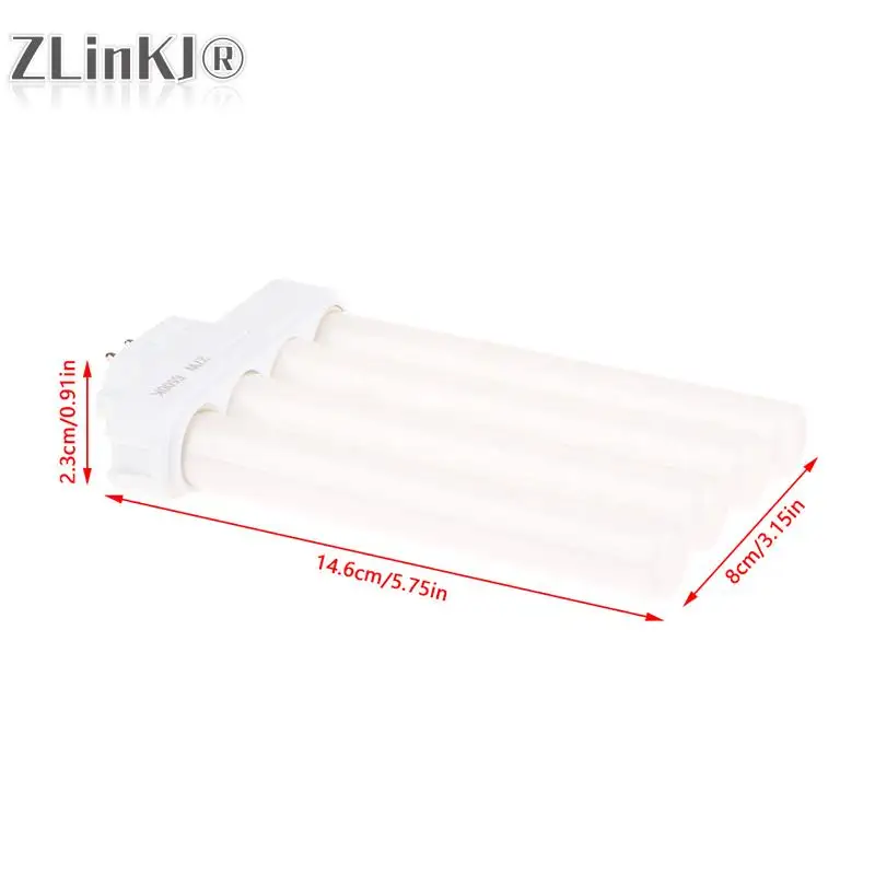 1Pc Bright 27W AC220V-240V Four Pins Fluorescent Light Tube Square Needles Eye-Protection Light Tubes 6500K Energy Saving Lamp