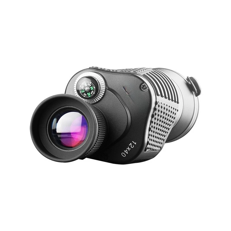 

12X40 Monocular with Light and Compass Outdoor Portable high definition