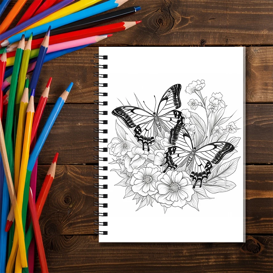 Jimsonweed Coloring Book for Adults - 8.3x 11.2 Inch 22 Page Coloring Book - Helps Reduce Stress and Ease Emotions