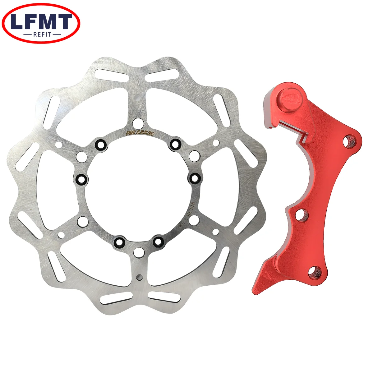 320MM Motocross Rotor Disk Front Floating Brake 260MM Disc Brake Caliper Bracket For Honda CR CRF 125 250 450 R E RX 2004-2023