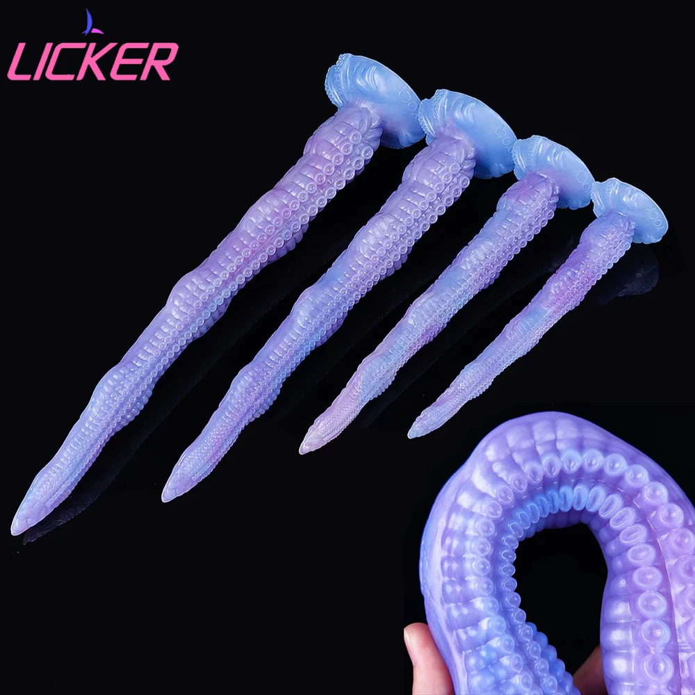 LICKER Anal Plug Super Long Octopus Dildo Fake Penis Vagina Stimulator Butt Expansion Sex Toys For Women G-spot Stimulation Game