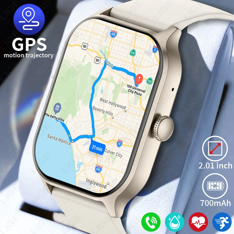 

Умные часы GPS 2026 года для мужчин и женщин, военного класса, для активного отдыха, с музыкой, Bluetooth-звонками, водонепроницаемые, для Android и iOS