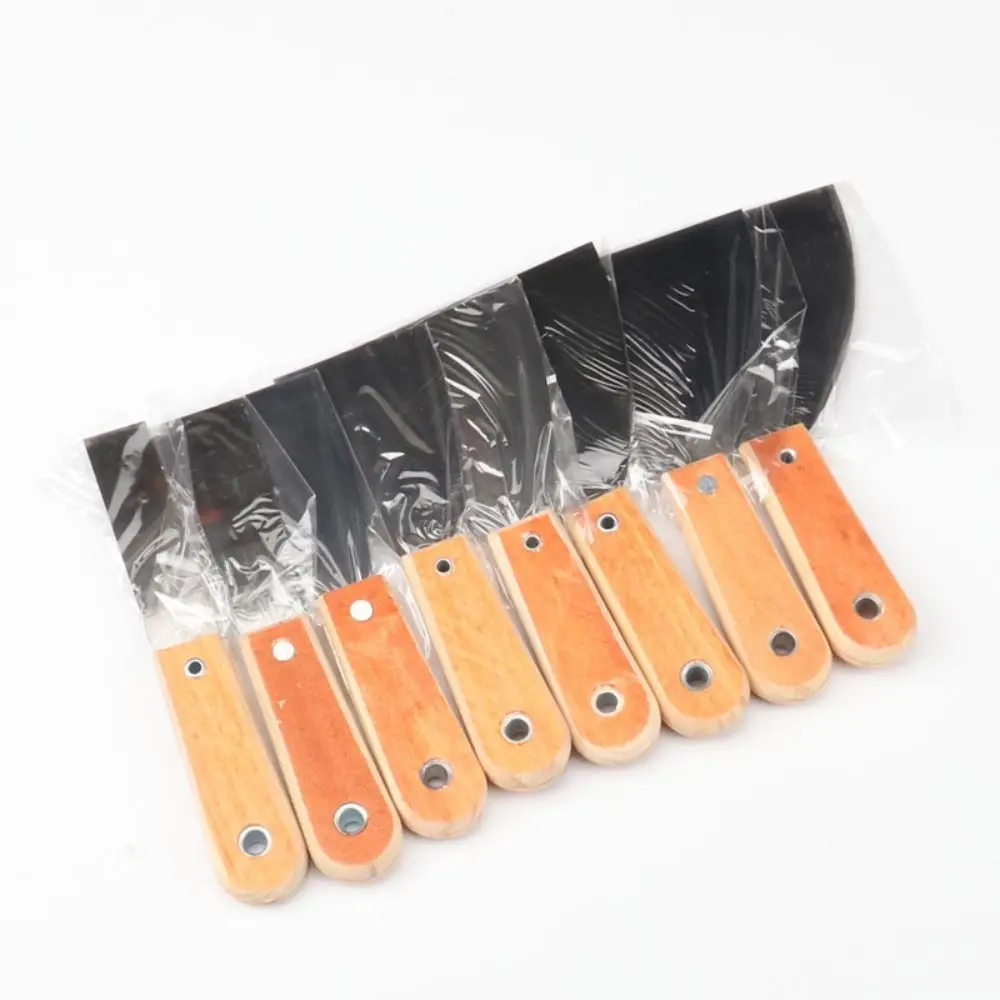 Stainless Steel Cleaning Scraper Non-slip Handle Wood Handle Paint Tools Scrape Surfaces Lay Plaster Materials Cleaning Trowel