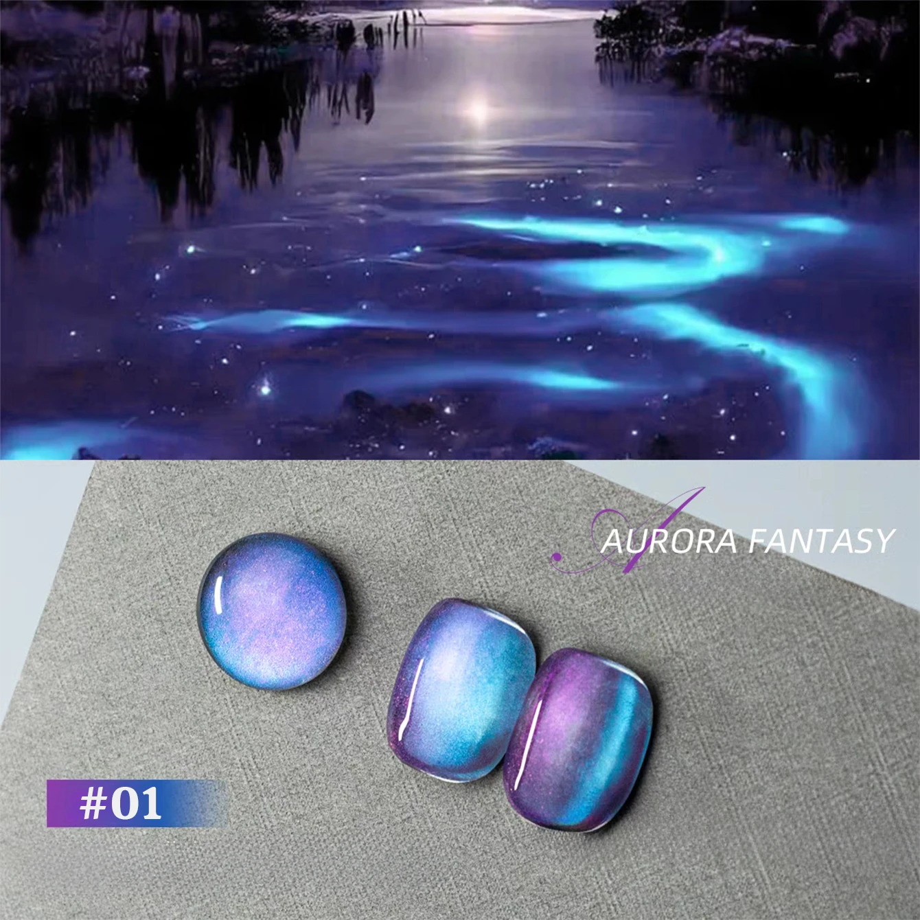 1 قطعة شاكا الخريف الخيال القط العين الأرجواني هلام مسمار البولندية 2025 جديد مزاجه تبييض مسمار ملصقات الأظافر لوازم #4