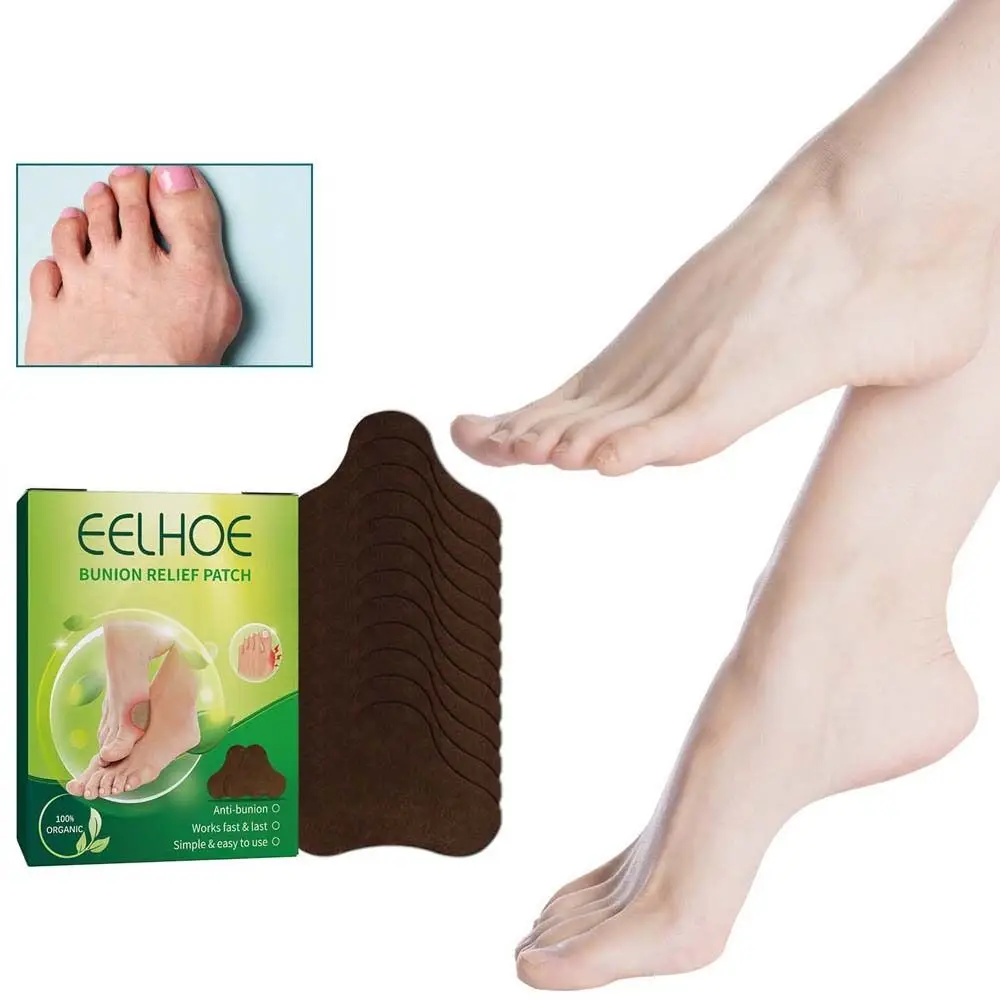 Big Toe Pés Bone Care Adesivos, Bunion Relief Patch, Correção Big Toe, Protetor de Bunion, Valgus Adesivos, 12Pcs por conjunto