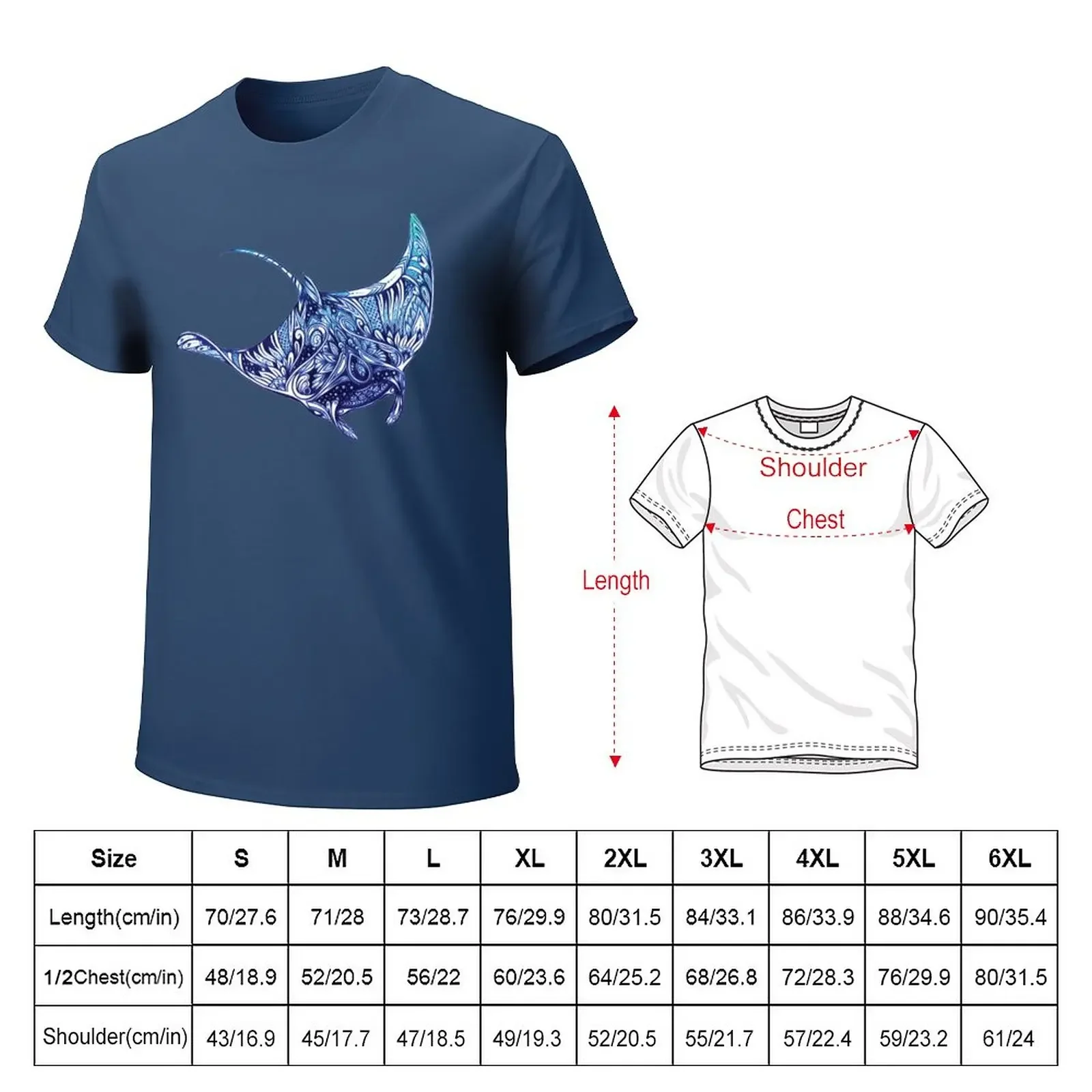 Manta Ray T-Shirt customs design your own quick-drying mens funny t shirts