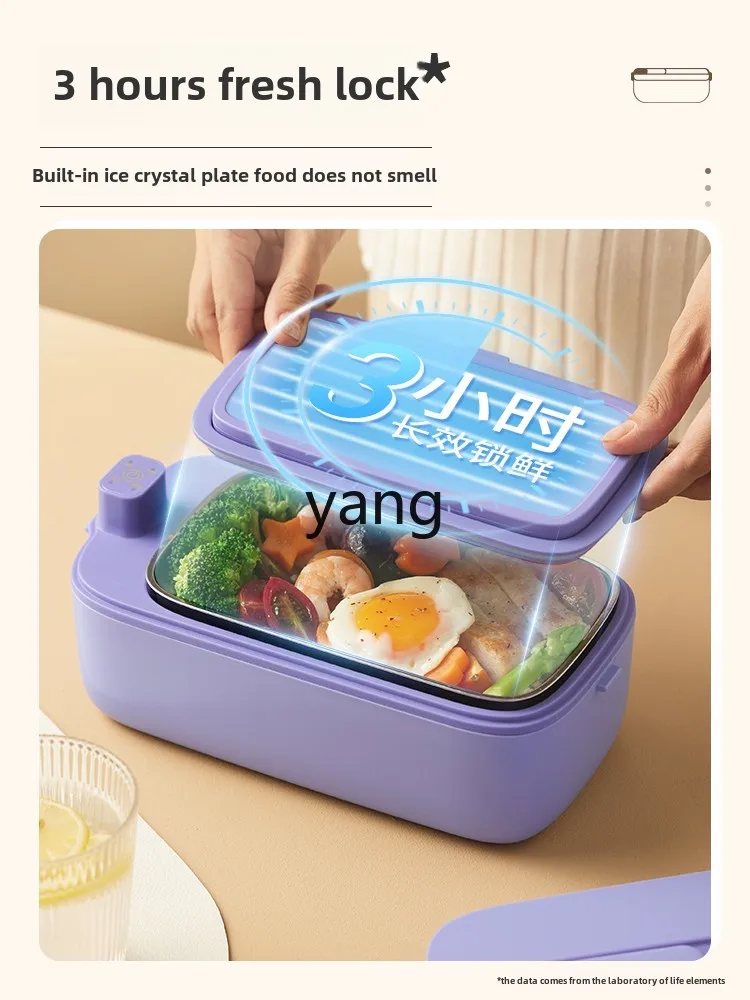 Carga CX, fiambrera calefactora, comida caliente inalámbrica para trabajadores de oficina, coche con su propio aislamiento térmico, sin llenado de agua