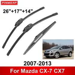 1/2/3/4/6PCS Car Wiper For Mazda CX-7 CX7 2007-2013 Front Rear Wiper Blades Brushes Auto Accessories 2008 2009 2010 2011 2012