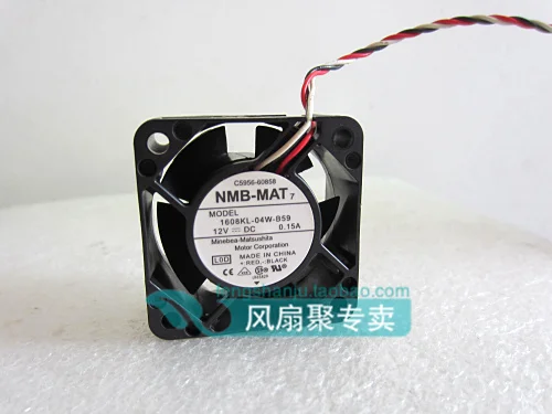 

Free shipping new original NMB 1608KL-04W-B59 L0D 12V0.15A4cm4020 3-wire cooling fan