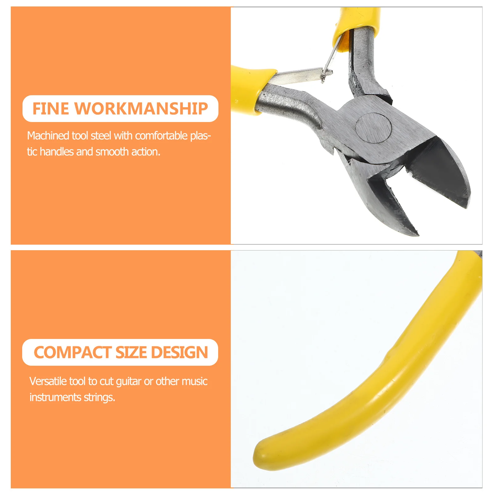 

Guitar String Cutter Pliers Professional Tool Steel Hardened Cutters for Guitar Bass String Trimming Compact Luthier Repair