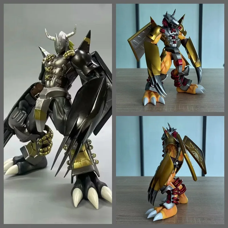 Digimon Adventure War Greymon Anime Figure Black Greymon 22cm Gk Action Figurine Pvc Statue Model Collection Desk Decor Toy Gift