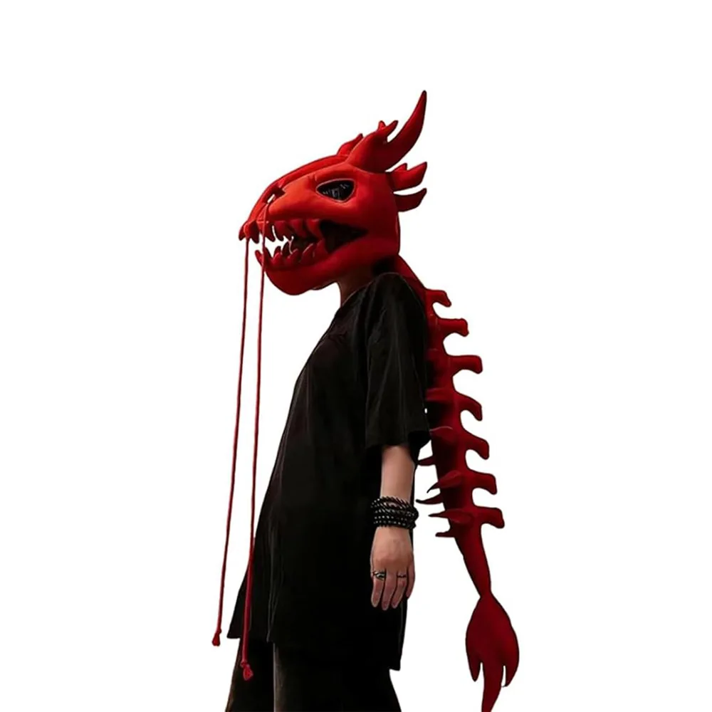 3D Dinosaurier-Skelett-Kostüm mit Wirbelsäulenverlängerung, Realistische Dinosaurier-Wirbelsäulen-Kostüme für Cosplay-Requisiten und Partys – Detail 3