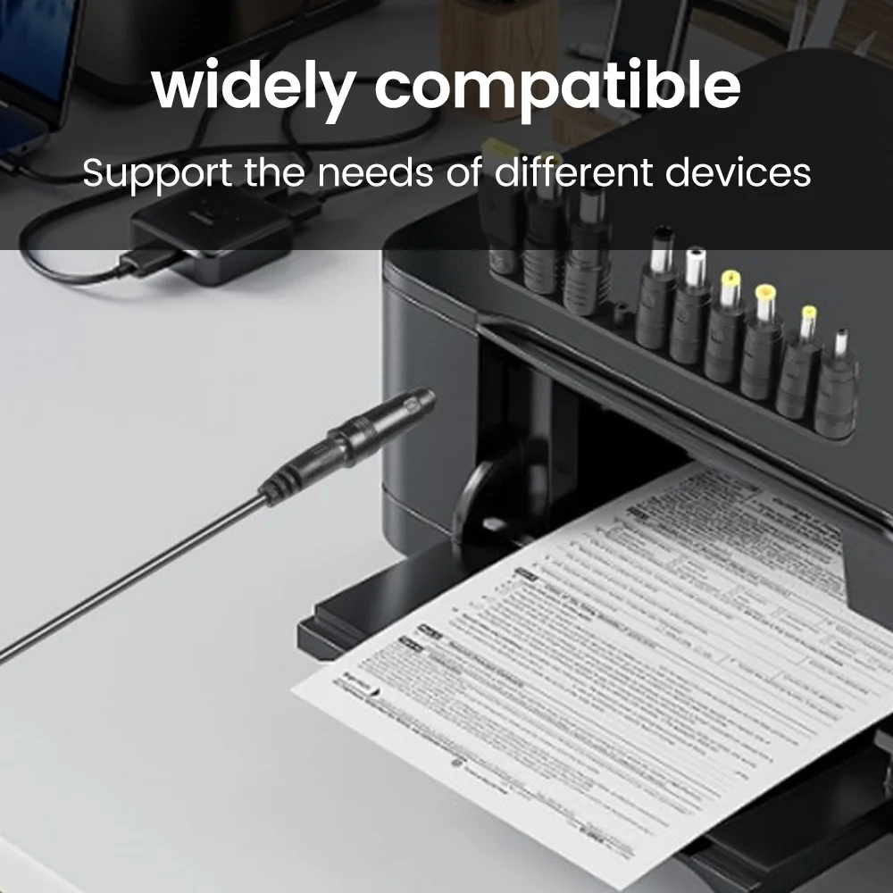 Elough نوع C إلى تيار مستمر دفعة كابل USBC تيار مستمر 5 فولت/9 فولت/12 فولت/15 فولت/20 فولت واي فاي إلى قوة البنك كابلات الموصلات لجهاز توجيه واي فاي محمول خطوة المتابعة الحبل