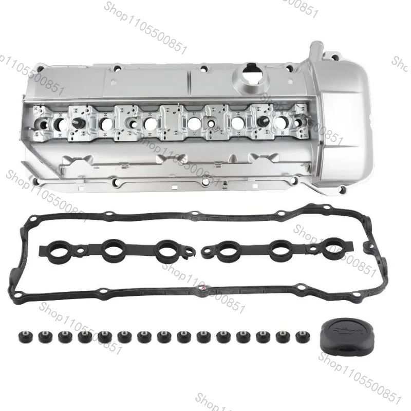 Brand New Aluminium Cylinder Head bonnet Valve Cover Set 11121703341 for BMW E36 E39 323is 328is 528i M3 2.8L 1996-1999