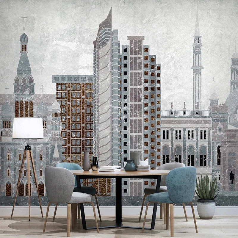 

Custom Size Russian City Buildings Photo Mural Wallpaper for Living Room TV Background Wall Paper Waterproof Canvas Home Decor