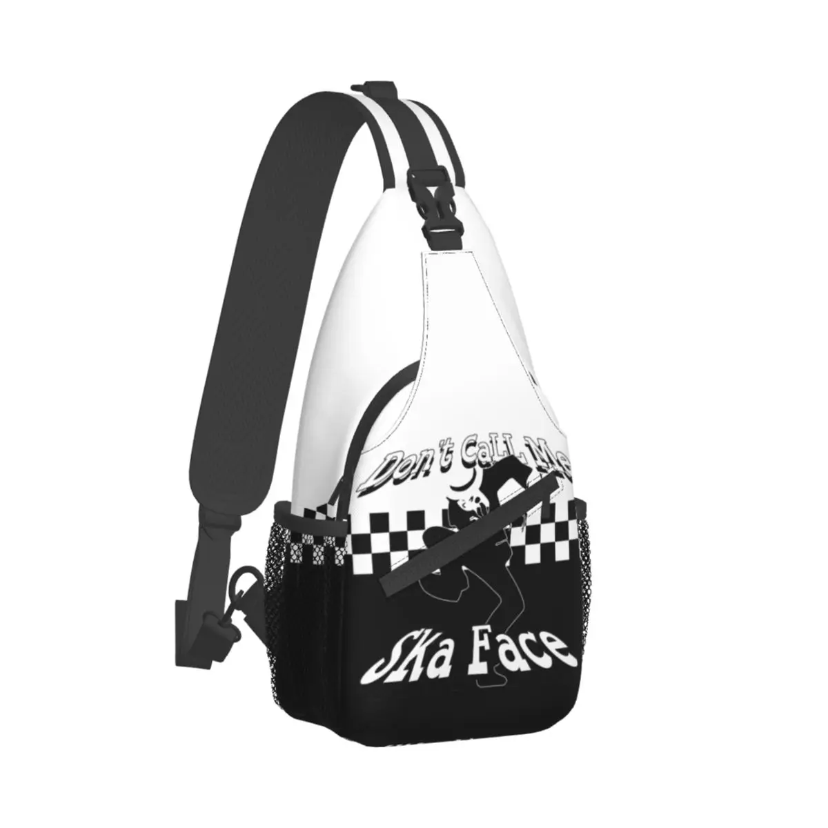 Punk Rock Jamaican Ska Reggae Music Small Sling Bag Chest Crossbody Backpack Outdoor Daypacks Rocksteady Two-tone Printed Bags