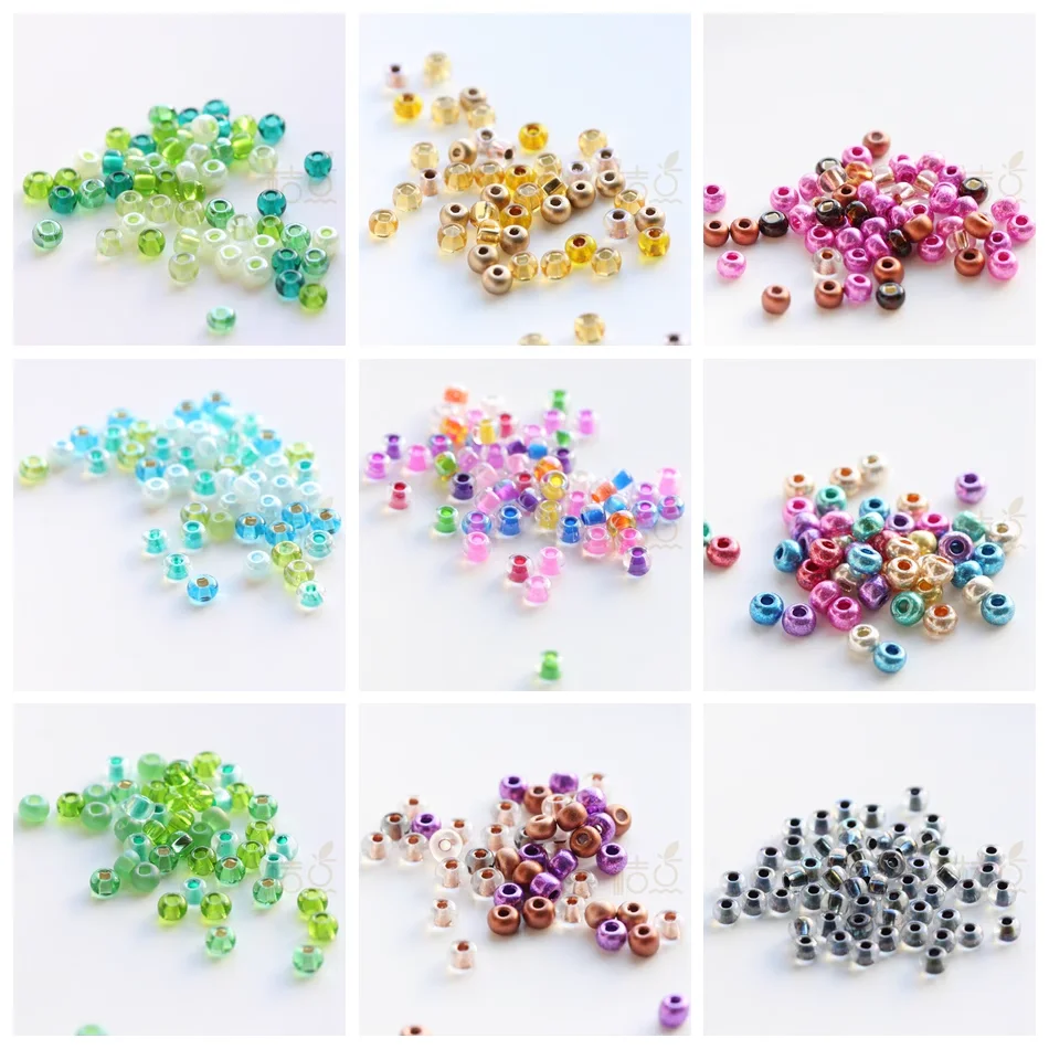 10 Grams Czech Preciosa 6/0 Seed Beads - Mixed Colors (6C9-2)