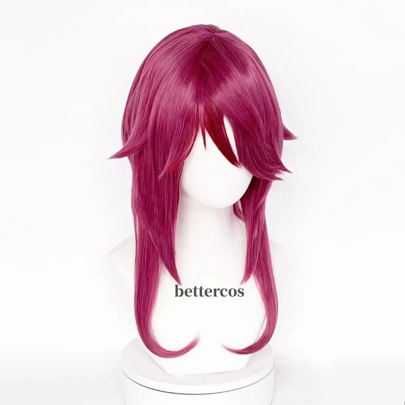 Rosalia Cosplay Purple Red Heat-Resistant Synthetic Wig, suitable for Halloween and Christmas parties