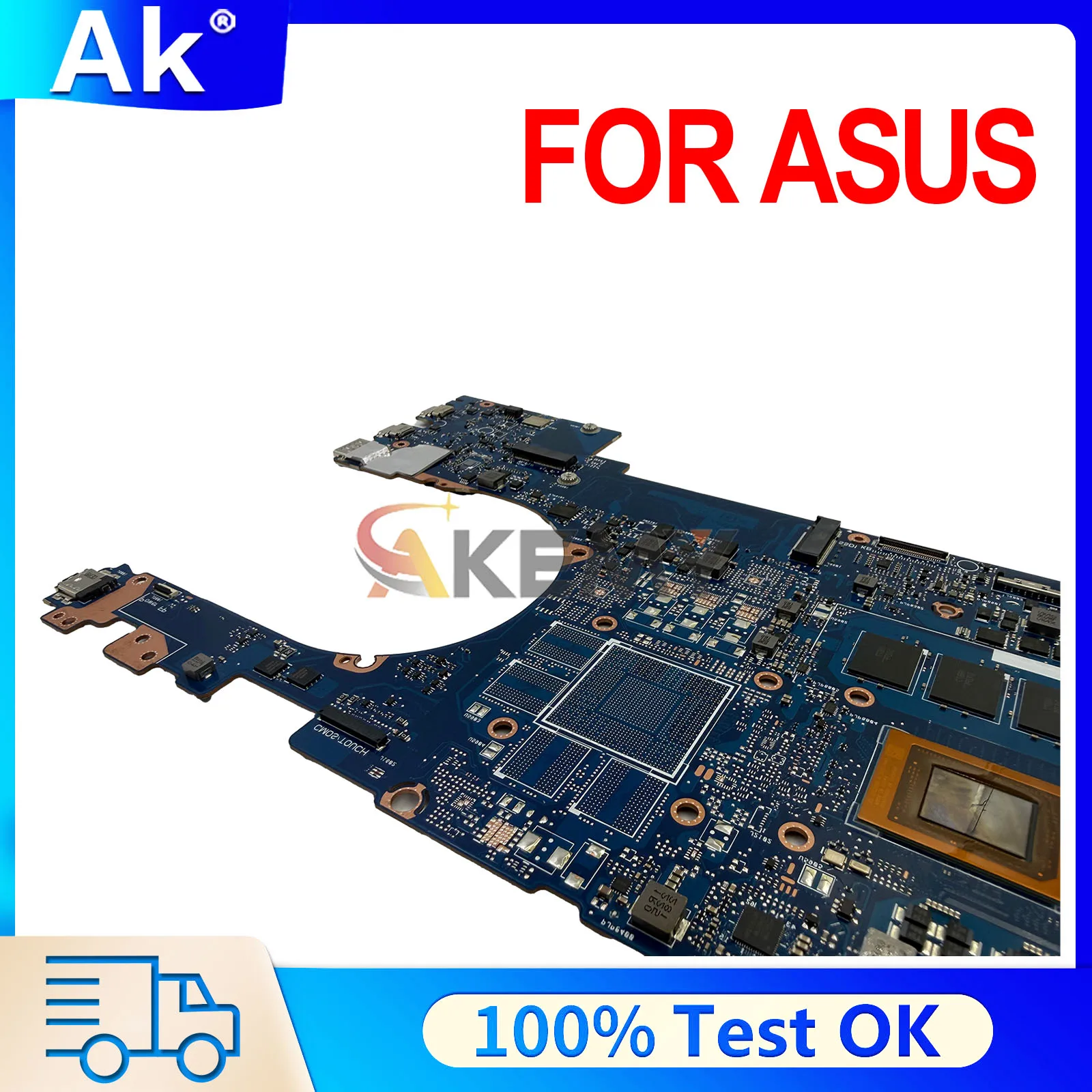 

UM6702RA UM6702R Mainboard For ASUS Zenbook Pro Laptop Motherboard With R5-6600H R7-6800H R9-6900H CPU 8G/16G RAM Tested OK