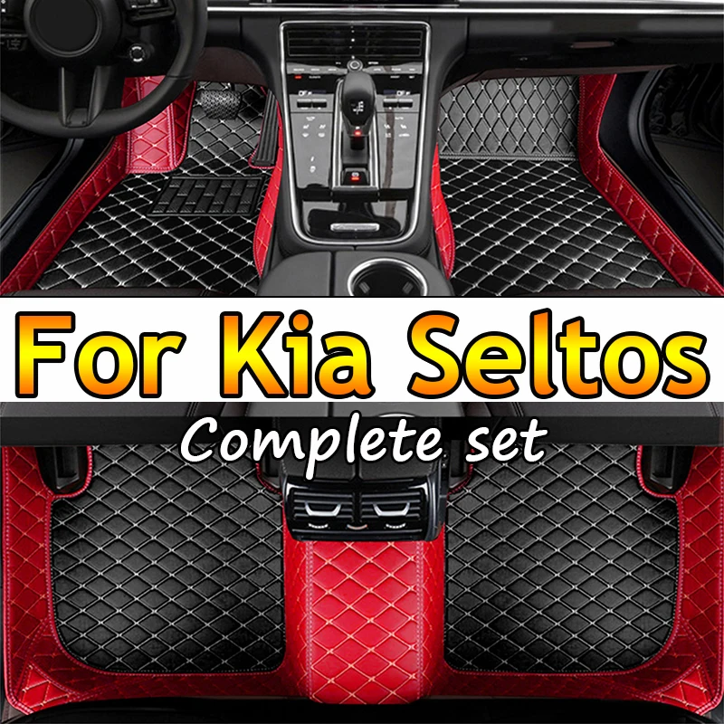 

Car Floor Mats For Kia Seltos KX3 2023 2022 2021 2020 Auto Styling Custom Waterproof Carpets Interior Accessories Foot Pads Rugs