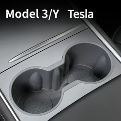 Portabicchieri per Tesla Model3 Highland 2024 supporto per bevande a controllo centrale sedile posteriore coperchio per tazza d'acqua accessori interni per auto