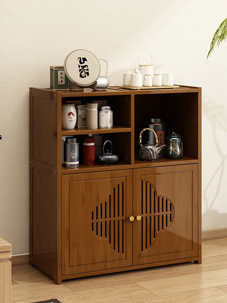 Chinese Style Sideboard Wine Kitchen Locker Sub-Cabinet Tea Cabinet Storage Cabinet Household Side Cabinet