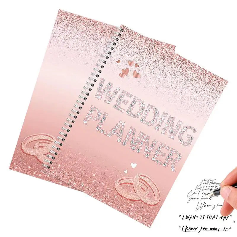

Wedding Planner For Bride Sparkling Bridal Organizer With Checklist Detailed Budget Management Marriage Supplies For Groom Bride