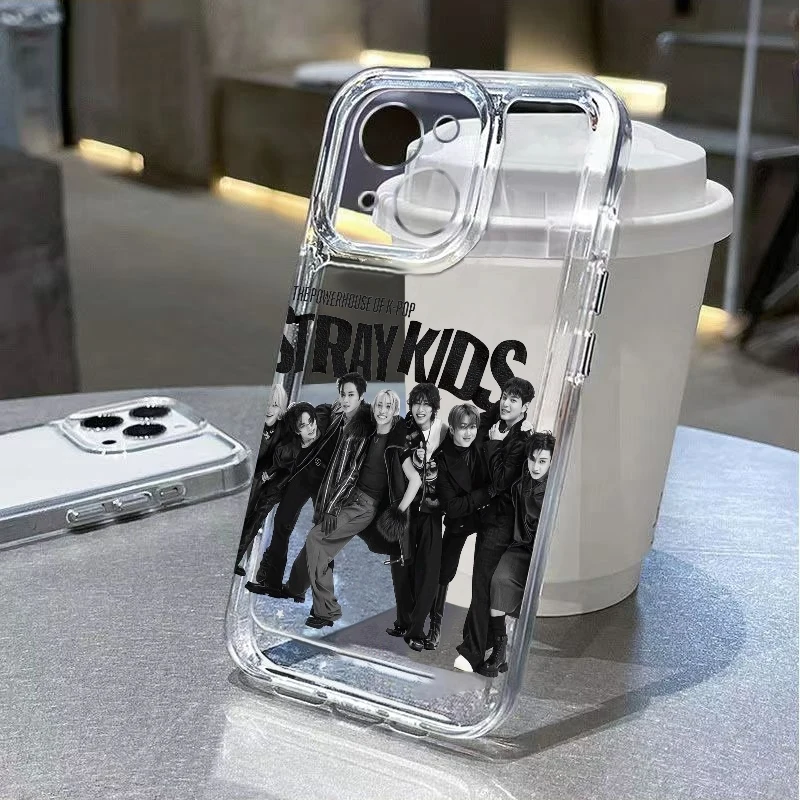 StrayKids TPU Phone Case for iPhone 17 Air 16E 16 15 14 13 12 11 Pro Max X Xs XR 8 7 Transparent Protector  Shockproof Cover view 4