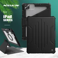 Nillkin Armor Bumper Slide Camera Magnetic Flip Leather Case for iPad Pro 2020 2021 2022 Air 4 5 10.2 10.9 11 12.9 Lens Cover