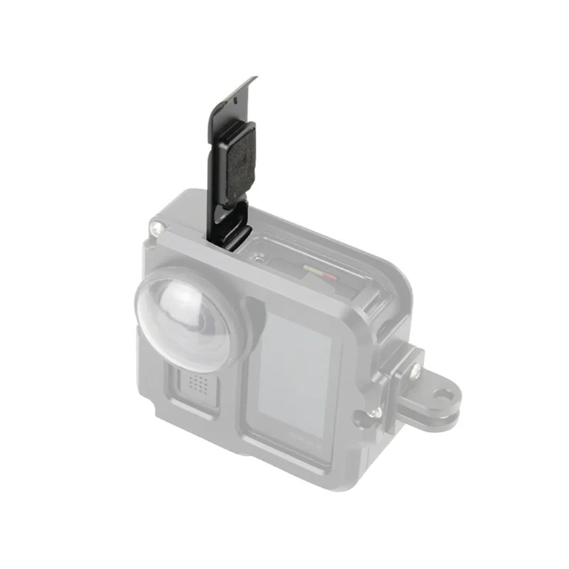 For Gopro-MAX Sliding Battery Side Cover Dustproof Camera Removable Protective Door Lid Charging Case Port,Black DY
