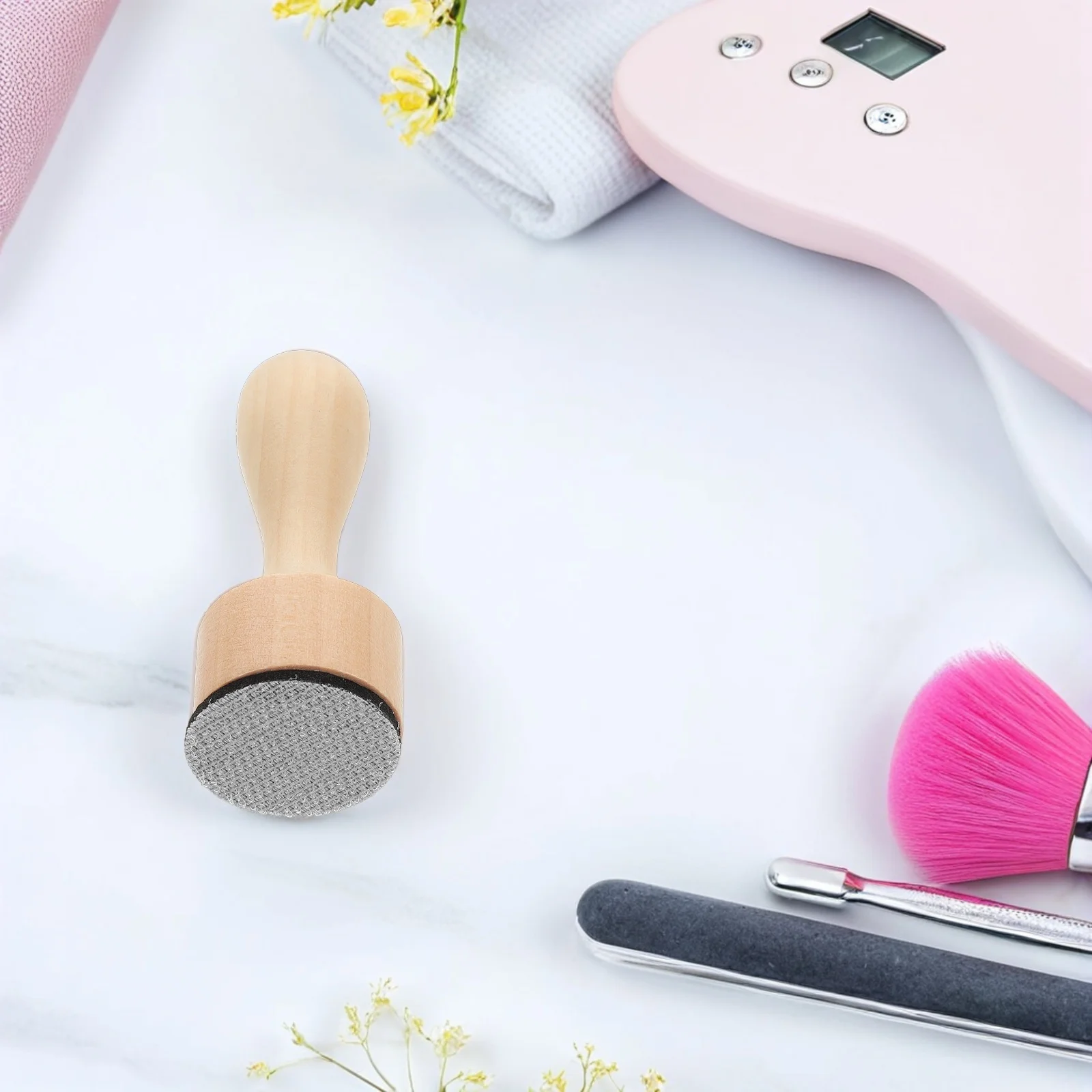 

1Set Nail Care Tools Wooden Handle Stamper Cleaning Pads Efficient Polish Removal Ergonomic Design Professional Home Nail