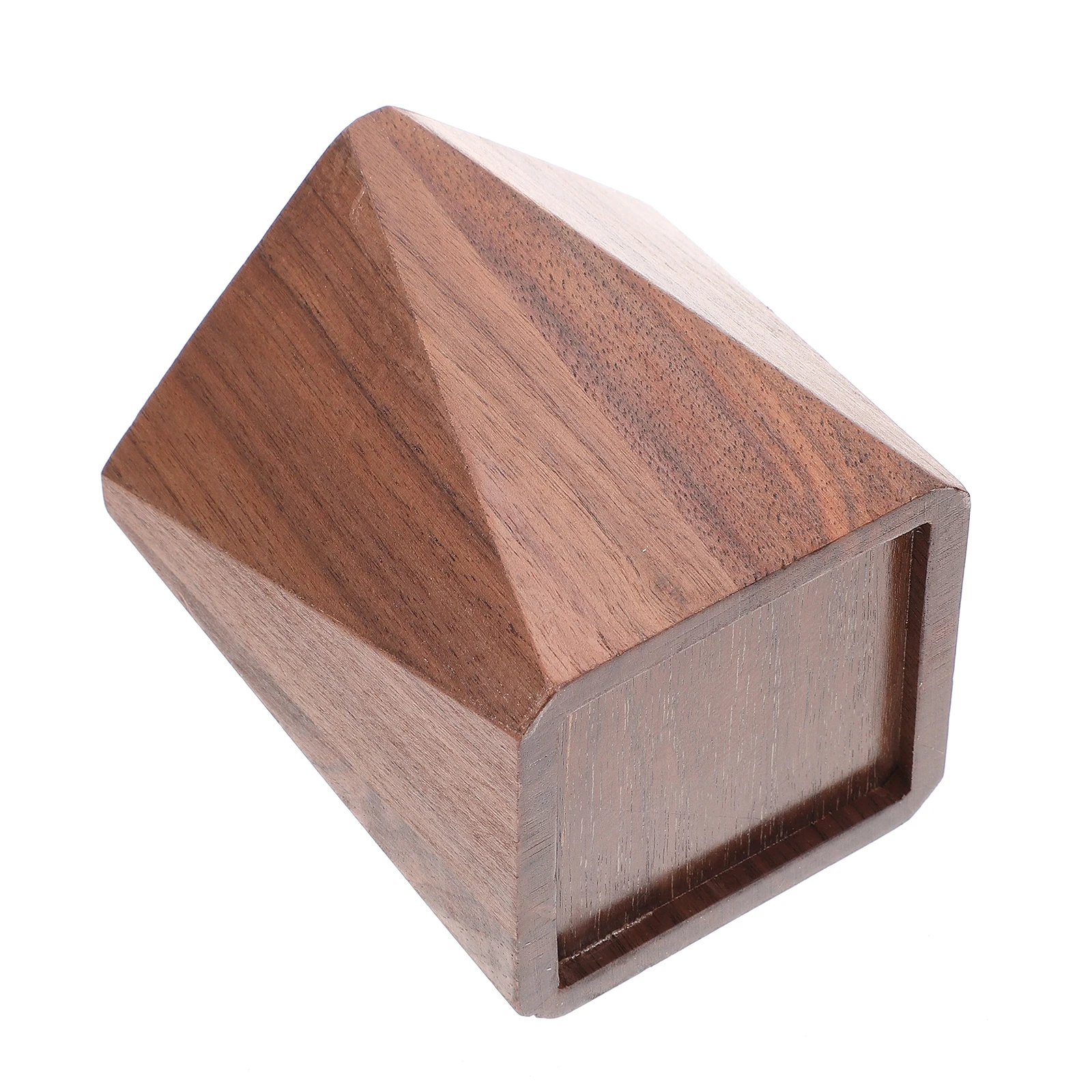 

1pc Creative Wooden Pen Holder Smooth Desktop ganizer Brown Office Stationery Storage Basket Decorative Design