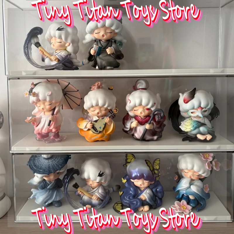 

Yumo Blind Box China Ancient Style Aesthetics Creative Mystery Box Desktop Ornaments Kawaii Figures Toy Surprise Christmas Gift