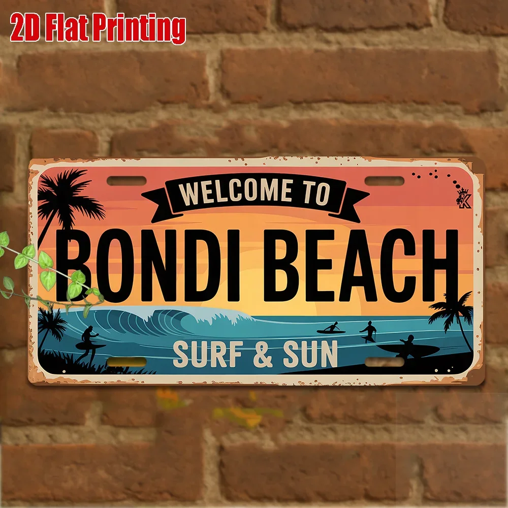 2D Flat1pc, Vintage Metal Sign, Only for decoration, Outdoor Wall Art (11.8