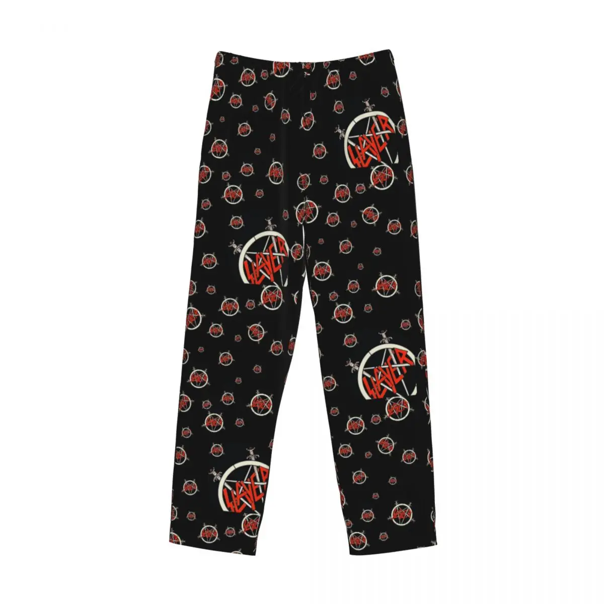 Custom Print Heavy Metal Rock S-slayers Pajama Pants Men Sleep Sleepwear Bottoms with Pockets