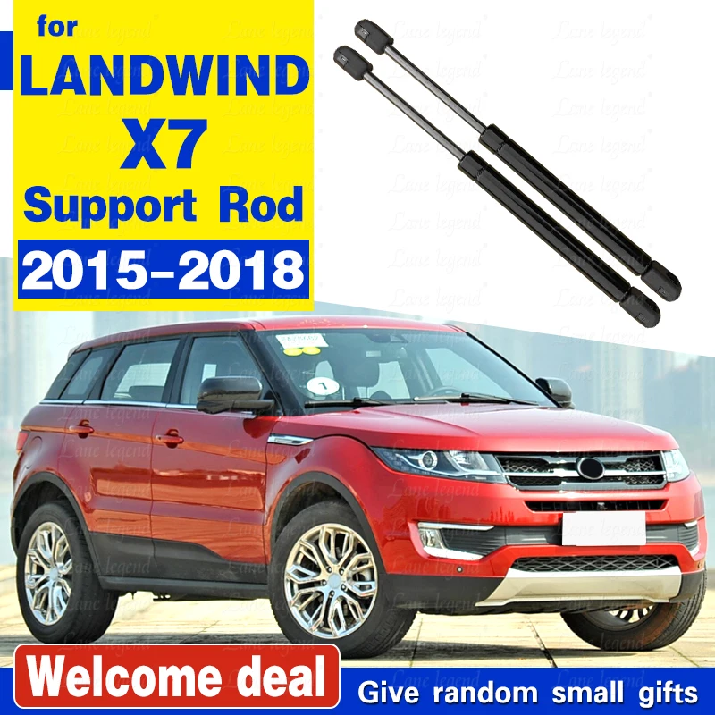 For LANDWIND X7 2015 - 2018 Front Bonnet Hood Modify Gas Struts Lift Support Hydraulic Rod Shock Damper Accessories Absorber