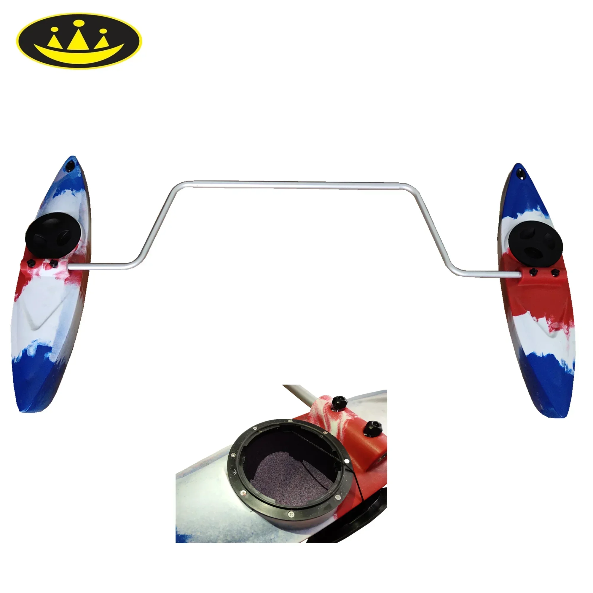 Balanced kayak stabilizer