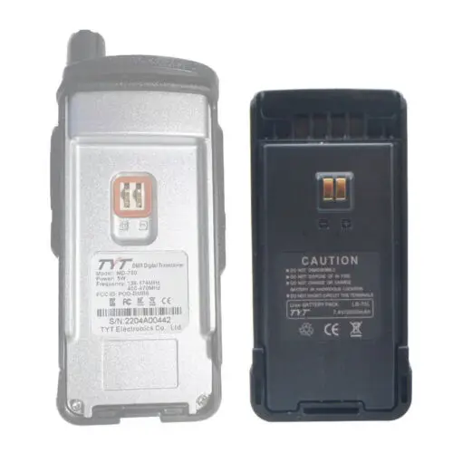 10 buah LB-75L paket baterai Li-ion 7.4V 2000mAh asli untuk Walkie Talkie TYT MD-750