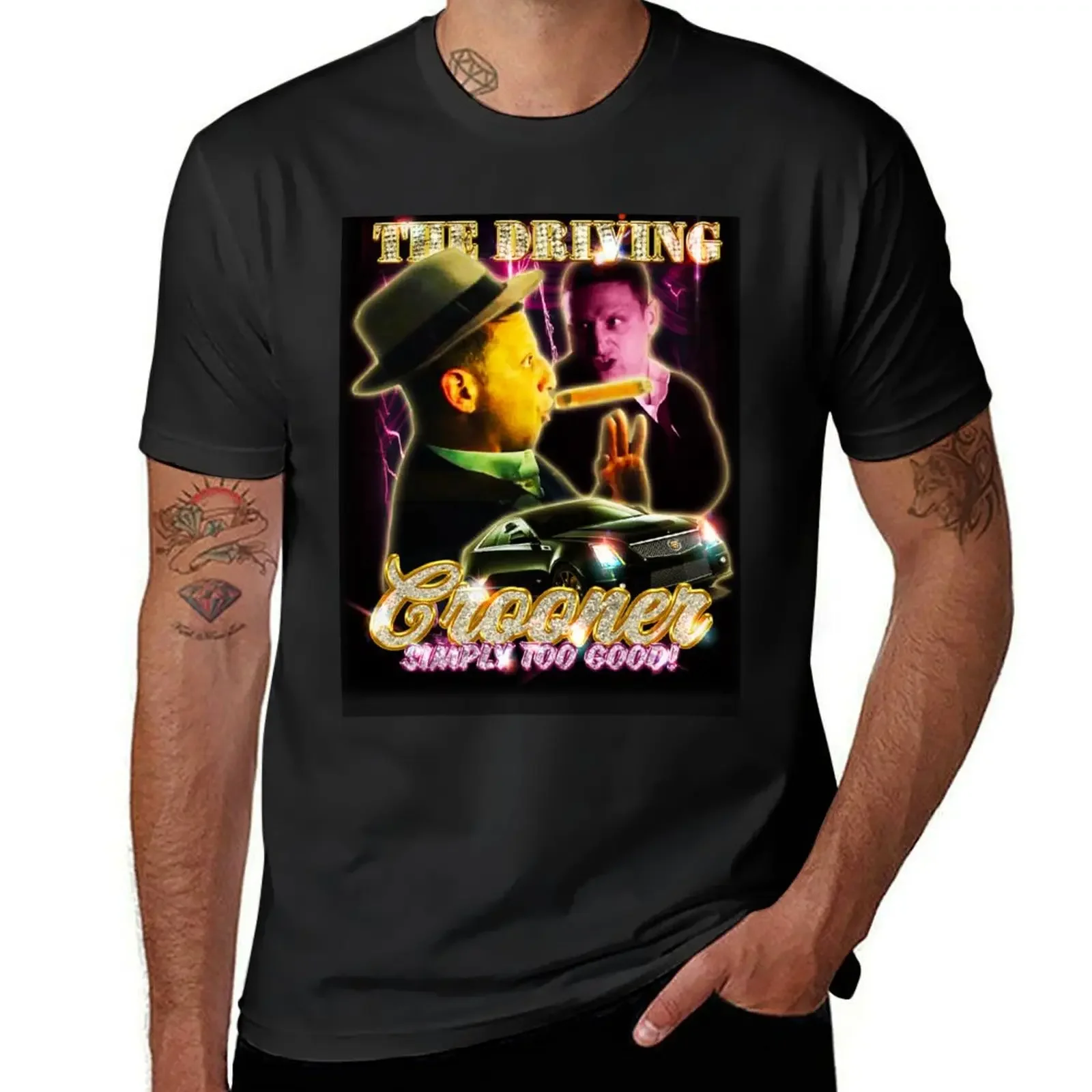 

The Driving Crooner T-Shirt vintage anime shirt oversizeds cute tops cotton graphic tees T-shirts for men cotton