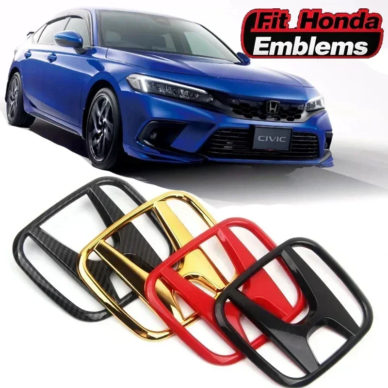 Para honda abs emblemas civic accord cidade XR-V CR-V HR-V insight inspire ajuste grade do capô dianteiro do carro tronco traseiro crachá adesivo capa