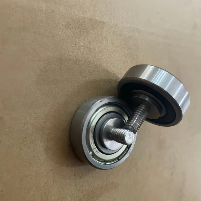 6Pcs rollers shafts screws tracks pulley  Multiple models of 440 stainless steel external thread bearings with screw bearings