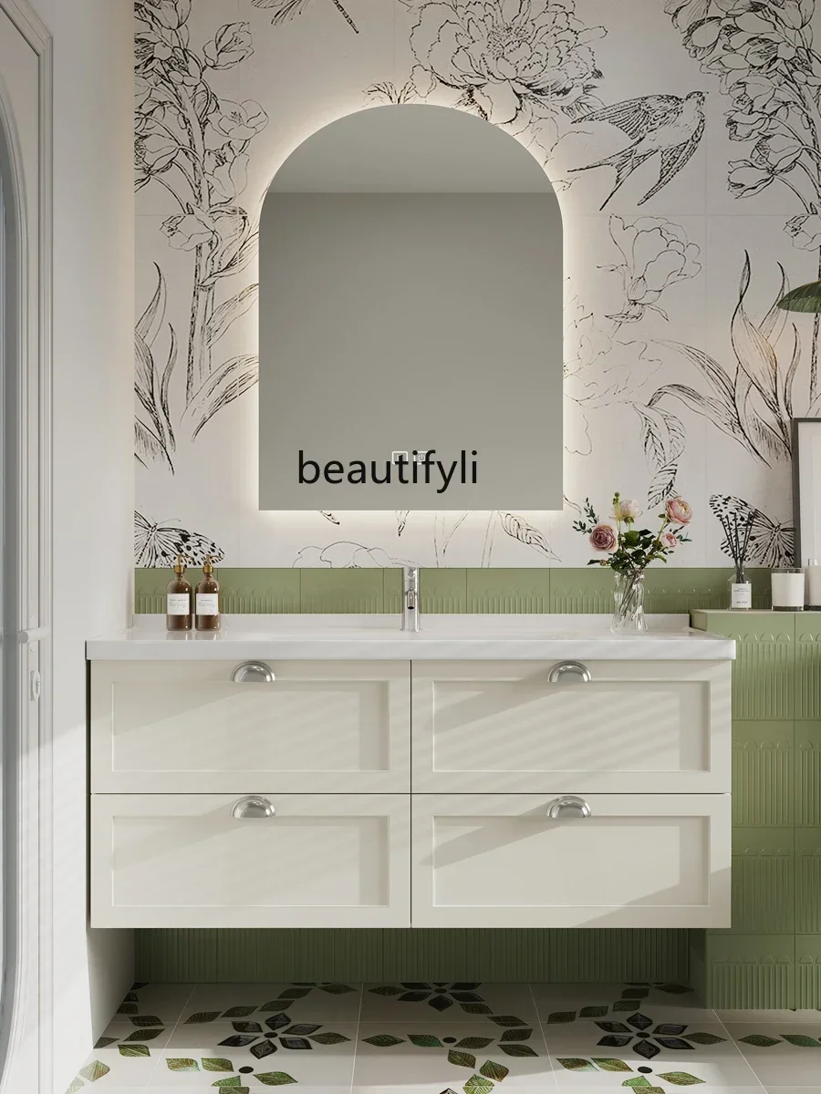 

Новые поступления, умный шкаф для ванной комнаты, светильник, роскошный умывальник, шкаф для ванной комнаты, дубовый шкаф для мытья рук, комбинация Y S 14